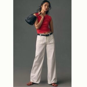 Anthropologie Pilcro Vintage Column High-Rise Wide-Leg Jeans Size 33